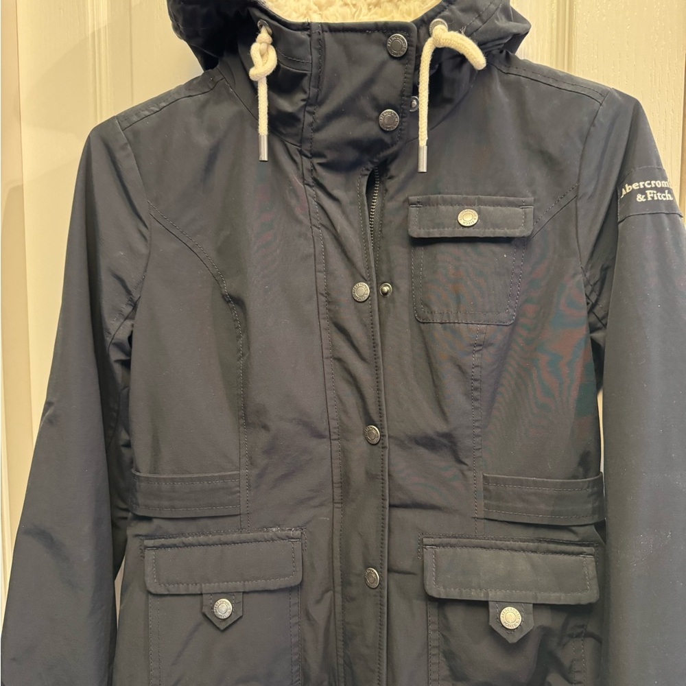 Abercrombie & Fitch Women's Navy Utility Jacket